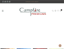Tablet Screenshot of campfirepremiums.com